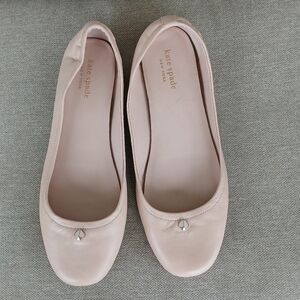 Kate Spade New York‎ Kora Leather Ballet Flat in Pale Vellum Pink